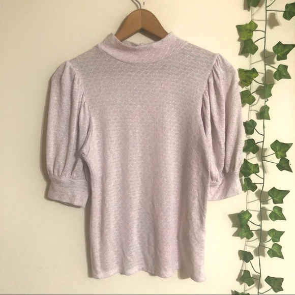 Free People Good Luck Top Puff Sleeves Pink Nectar - Picture 6 of 10